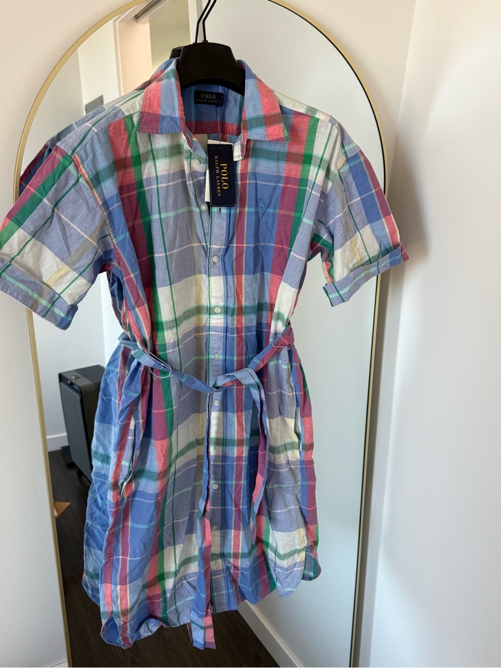 Polo Ralph Lauren Madras Shirt Dress (NWT)